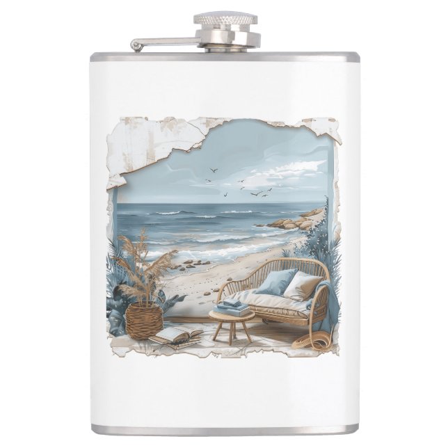 Petaca Visión de la playa - Ventana Vista de la playa (Anverso)