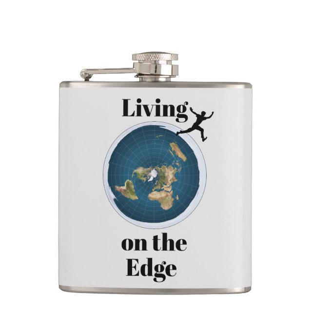 Petaca Viviendo en el matraz de borde (Anverso)