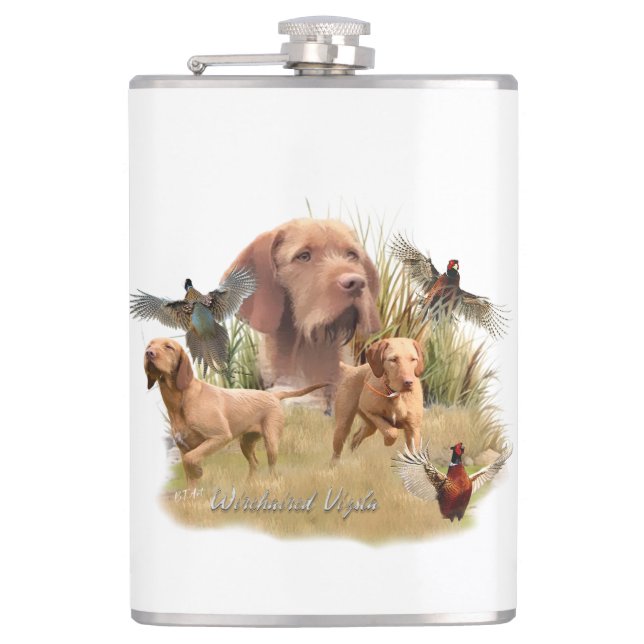 Petaca Vizsla de cabello alámbrico húngaro (Anverso)