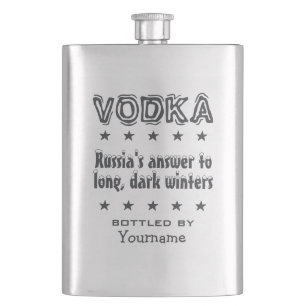 Petaca Vodka - matraz personalizado ruso