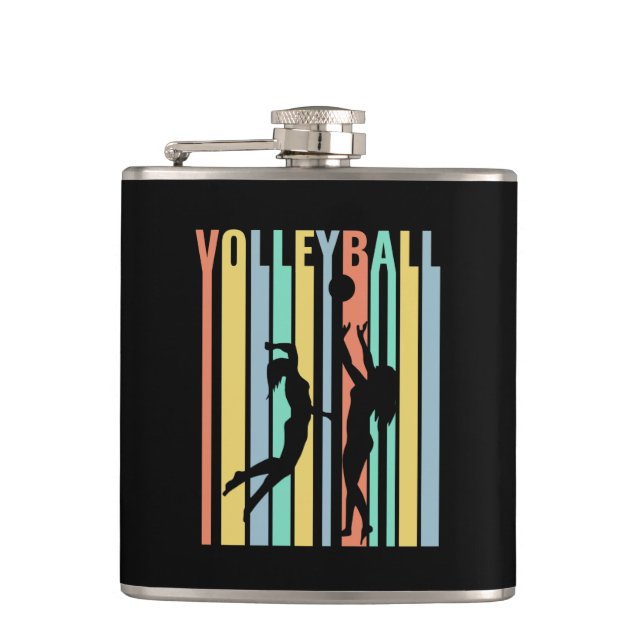 Petaca Voleibol Beachvoleibol Retro (Anverso)