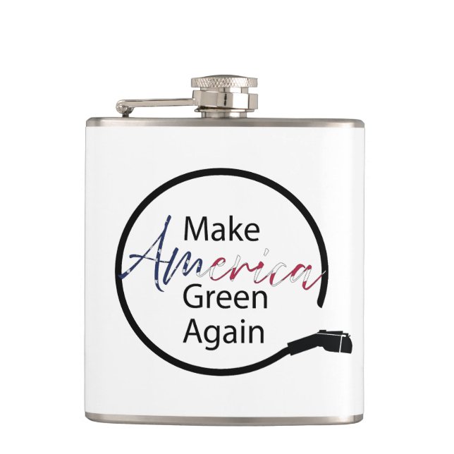 Petaca Volver a hacer verde a Estados Unidos cargador de  (Anverso)