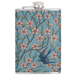 Petaca Walter Crane Almond Blossom y Swallow