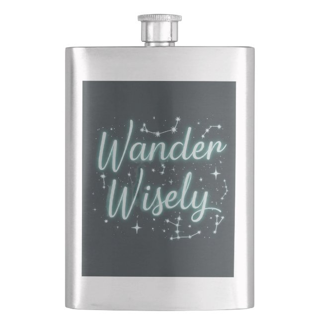 Petaca Wander Wisely (Anverso)
