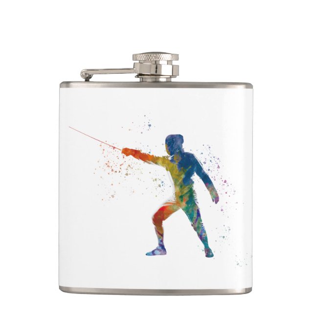 Petaca watercolor fencing (Anverso)