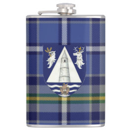 Petaca Waterford Tartán y Escudo del condado de Irlanda