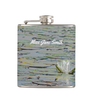 Petaca Waterlily Pond Lake Flower I Beber Flaca
