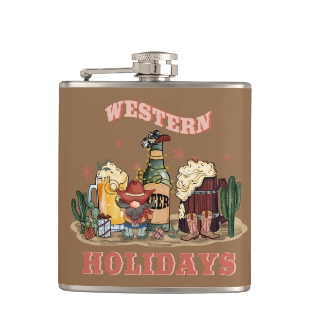 Petaca Western Holidays Adult Stocking Stuffer (Anverso)