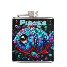 Whimsical Big Eyed Fish Pisces Personalizadas