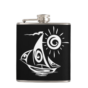 Petaca Whimsical Lazy Sailboat