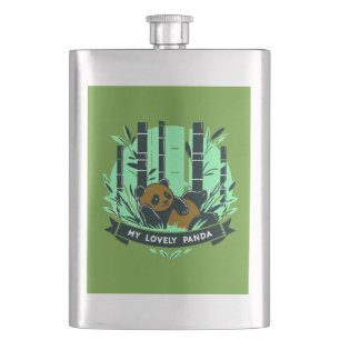 Petaca Whimsical Panda Gifts: Diseños y obras de arte ado