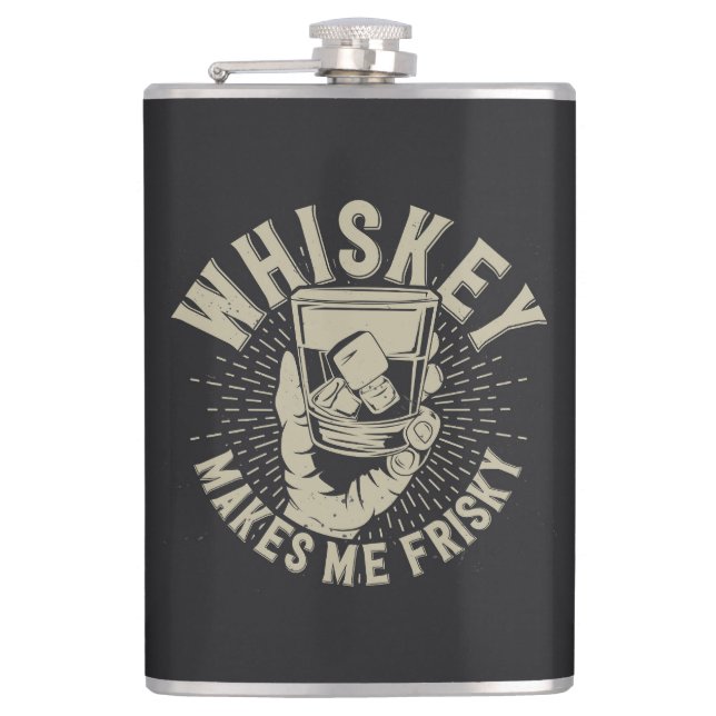 Petaca Whiskey Hazme Frisky (Anverso)
