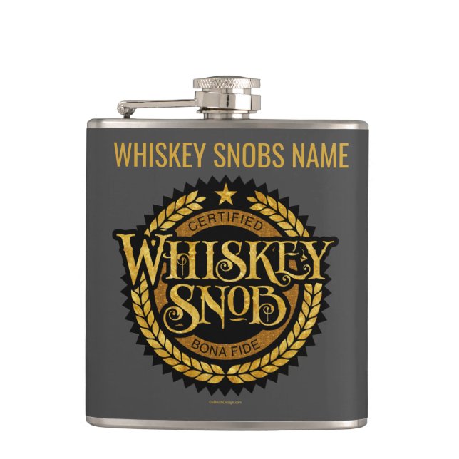 Petaca Whiskey Snob (Anverso)