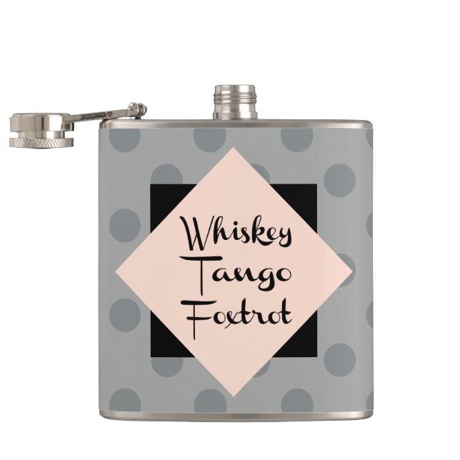 Petaca Whiskey Tango Foxtrot Funny (Abierto)