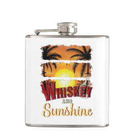 Petaca Whiskey y Sunshine, alcohol Naranja de verano