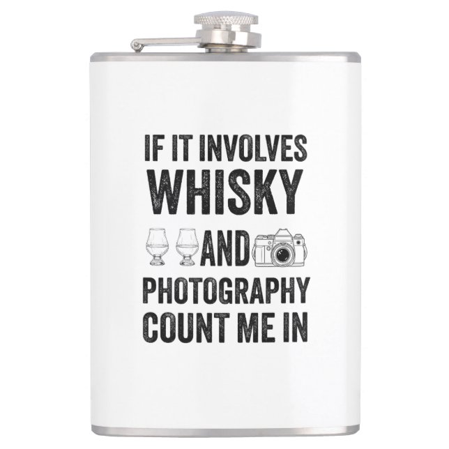 Petaca Whisky & Photography - Funny Hobby Design (Anverso)