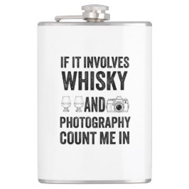 Petaca Whisky y Fotografía - Diseño de Hobby Divertido