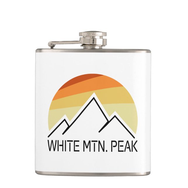 Petaca White Mountain Peak California Retro (Anverso)