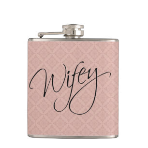 Petaca Wifey Calligraphy