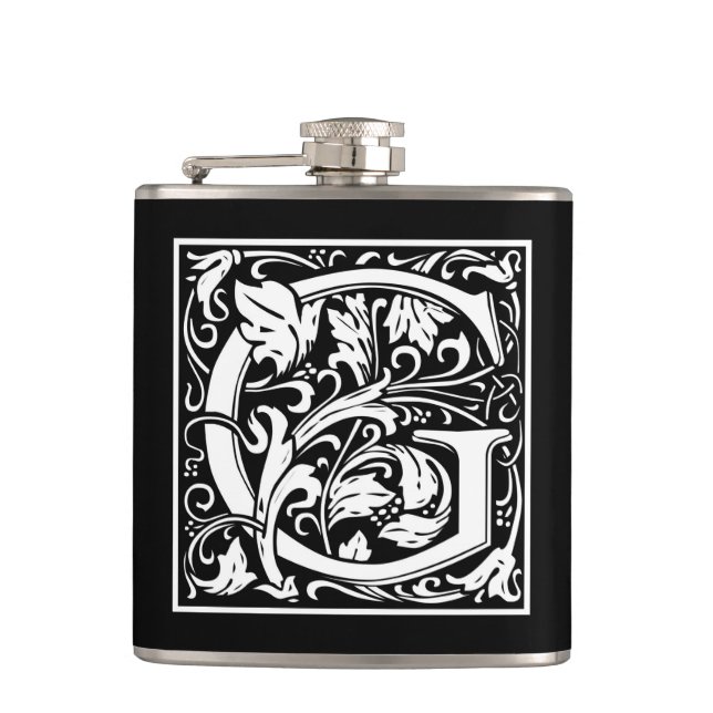 Petaca William Morris Alphabet "G" (Anverso)