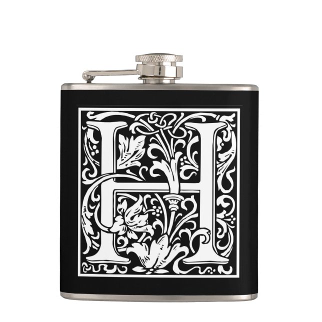 Petaca William Morris Alphabet "H" (Anverso)