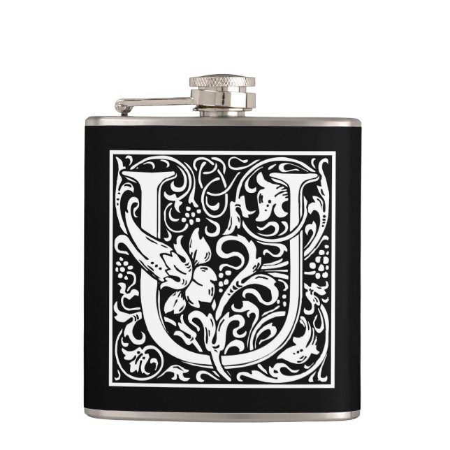 Petaca William Morris Alphabet "U" (Anverso)