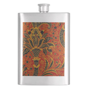 Petaca William Morris India Red Floral