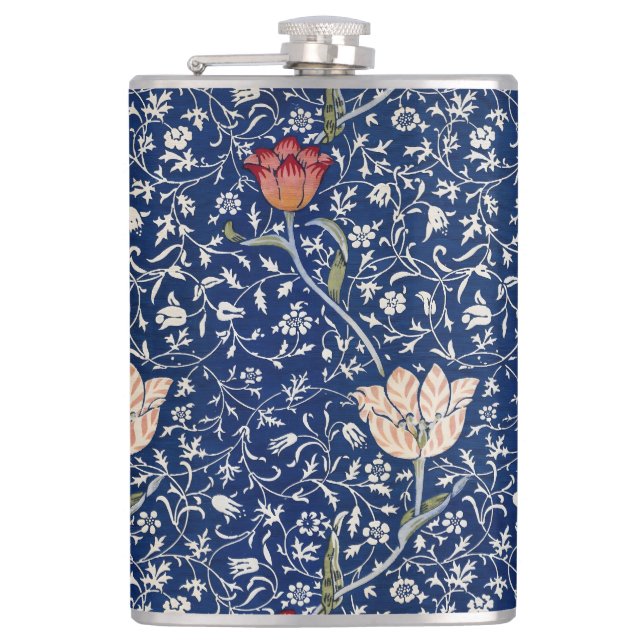 Petaca William Morris Medway Azul Floral (Anverso)