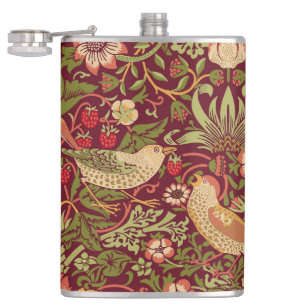Petaca William Morris Strawberry Thief Flask