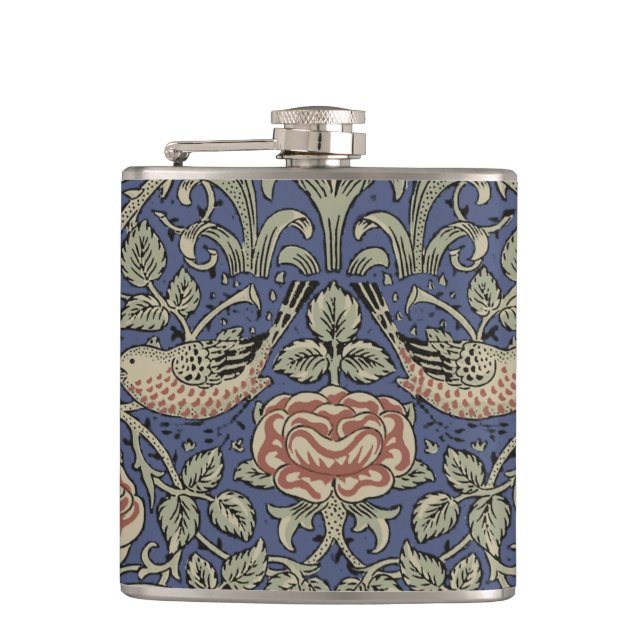 Petaca William Morris Tudor Rosa Wallpaper (Anverso)