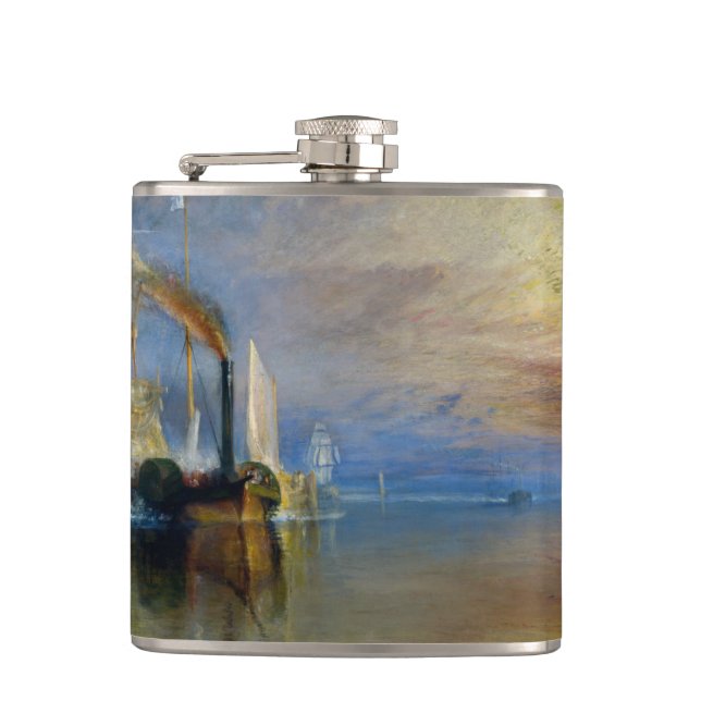 Petaca William Turner - El Temeraire en lucha (Anverso)