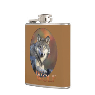 Petaca Wolf Lovers Art