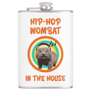 Petaca Wombat divertido de Hip-hop en la casa