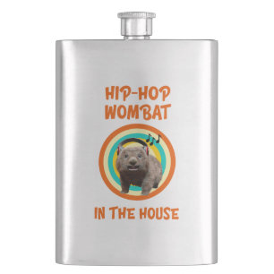 Petaca Wombat divertido de Hip-hop en la casa