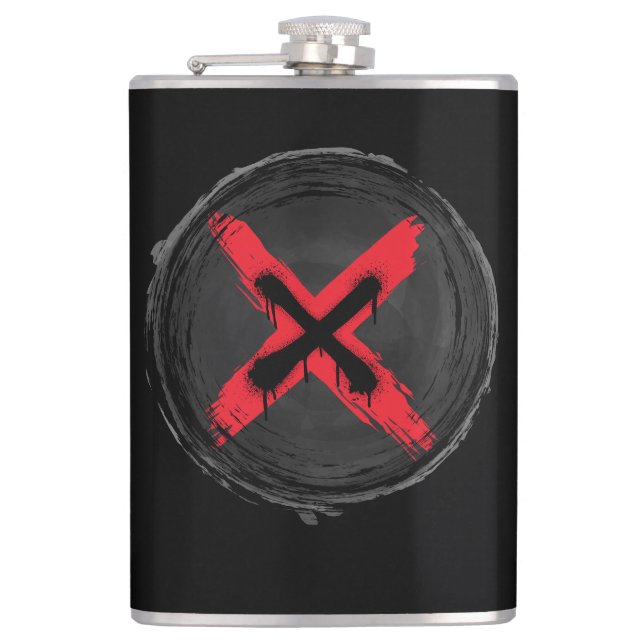 Petaca Xpresión roja gruesa (Anverso)