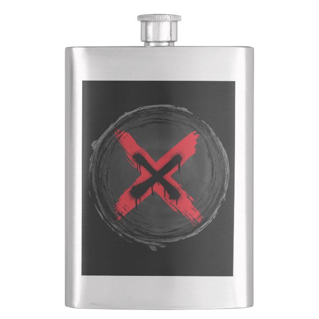 Petaca Xpresión roja gruesa (Anverso)