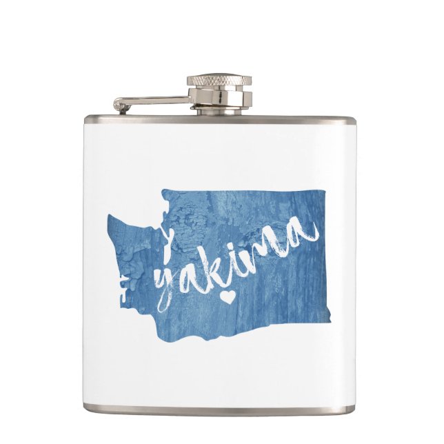 Petaca Yakima Washington Wood Grain (Anverso)
