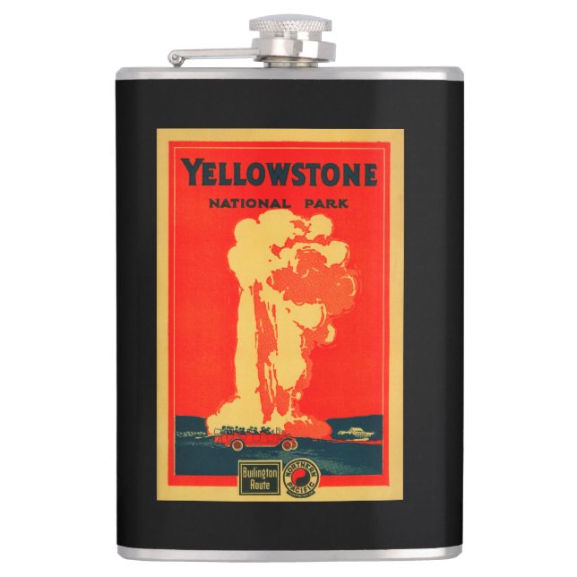 Petaca Yellowstone, poster fiel viejo de la publicidad (Anverso)