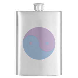 Petaca Yin Yang Purple y Blue Peace Meditation Design