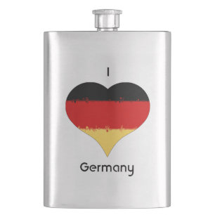 Petaca Yo corazón Alemania Bandera Alemana
