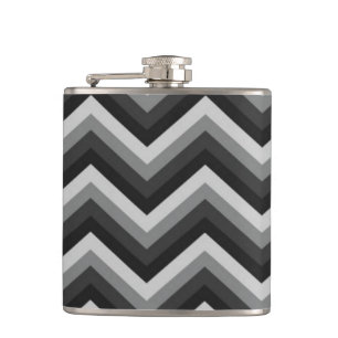 Petaca Zigzag retro Chevron del modelo