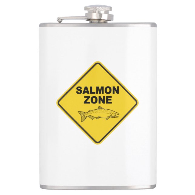 Petaca Zona de pesca de salmón (Anverso)