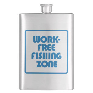 Petaca Zona de pesca libre de trabajo
