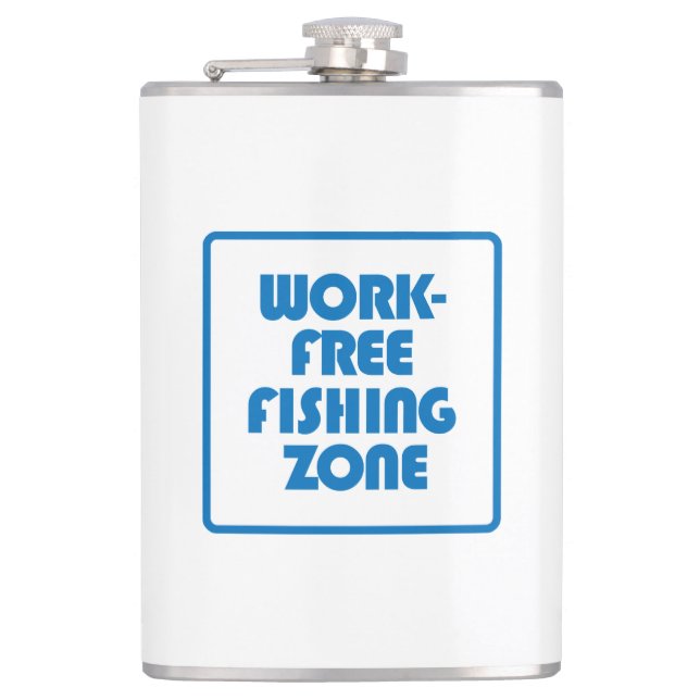 Petaca Zona de pesca libre de trabajo (Anverso)