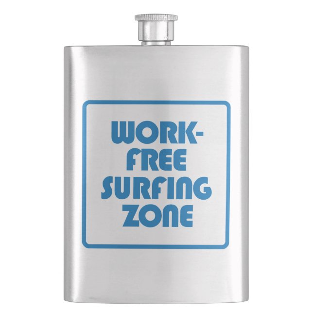 Petaca Zona de Surfing libre de trabajo (Anverso)