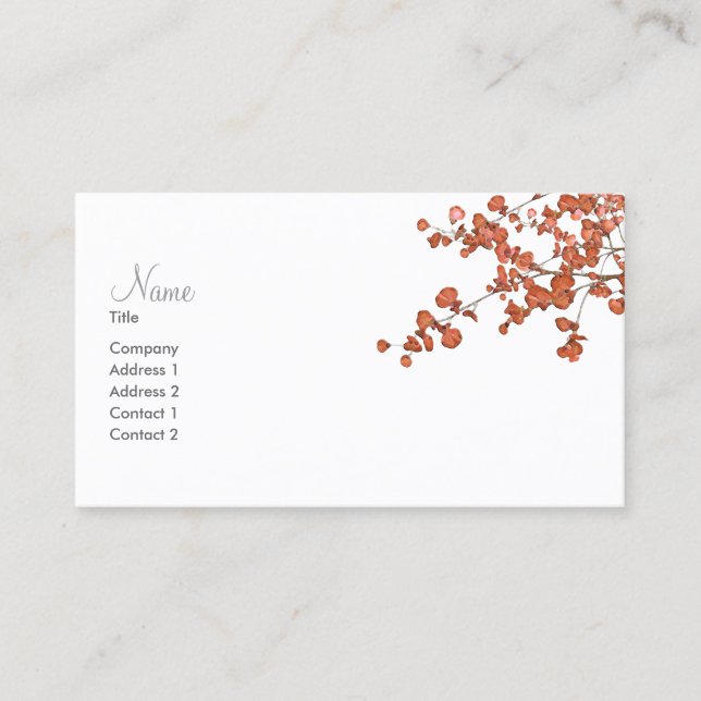 Petal Leaves ~ Tarjetas de visita (Anverso)