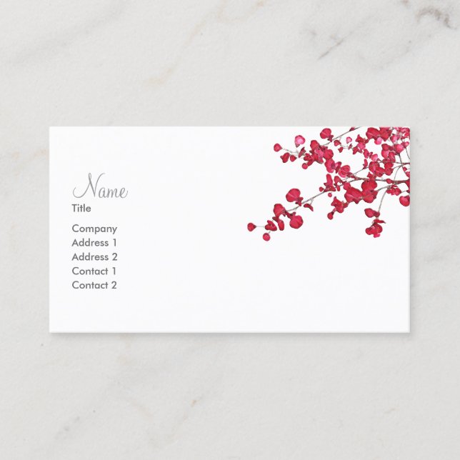 Petal Leaves ~ Tarjetas de visita (Anverso)