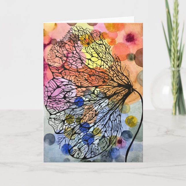 Petal - Tarjeta de saludo en blanco (Anverso)