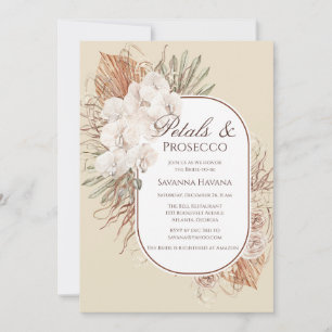 Petales y Prosecco Invitación a la ducha de novia