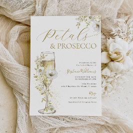 Petales y Prosecco Invitación a la ducha de novia